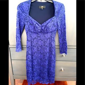 ABS lace dress indigo/purple color size XS